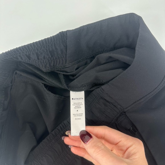 Athleta Womens Brooklyn Jogger Pants Size 4 Black Athletic Gym Running‎ - Picture 8 of 12